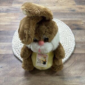 Vintage Daekor Pot Belly Bunny Plush 10” Stuffed Animal 1979 with TAG